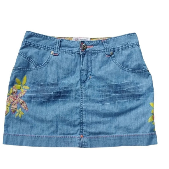 Owlshead Dresses & Skirts - Owlshead  Mini Denim Jean Skirt, 4/5